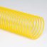 12"x12' Flex-Tube PU Leaf Vacuum & Mulch Hose - Clear with yellow helix