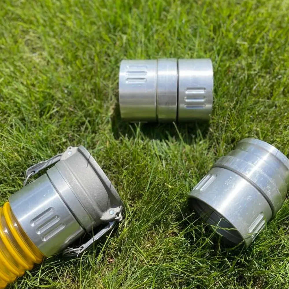 4 Inch Aluminum Female Swivel Mulch Hose Connector - Leaf Vacuum