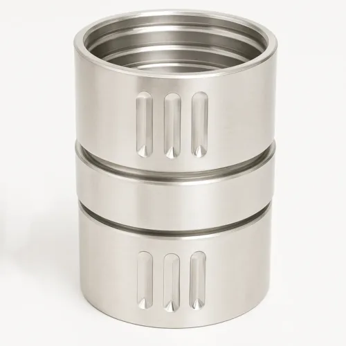 swivel connector for mulch hoses